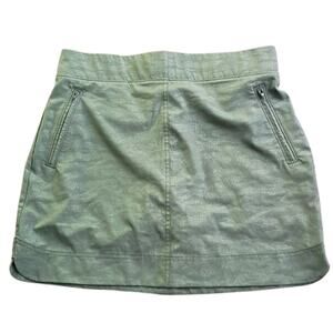 Orvis Women's Travel Skort Green Pixelated Camo Athletic Stretch Pockets Med